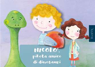 Bubuk libro personalizzato di Nicolo', Pilota amico
di dinosauri